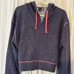 Zella. Zip front hoodie. French terry.